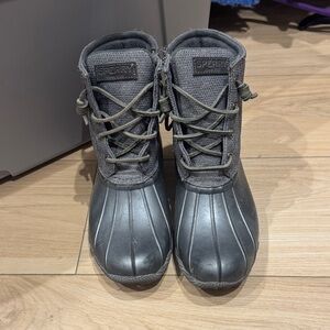 Sperry Charcoal Duck Boots